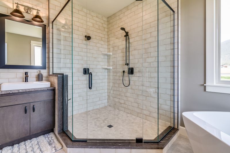 Luxurious Shower with Glass Enclosure